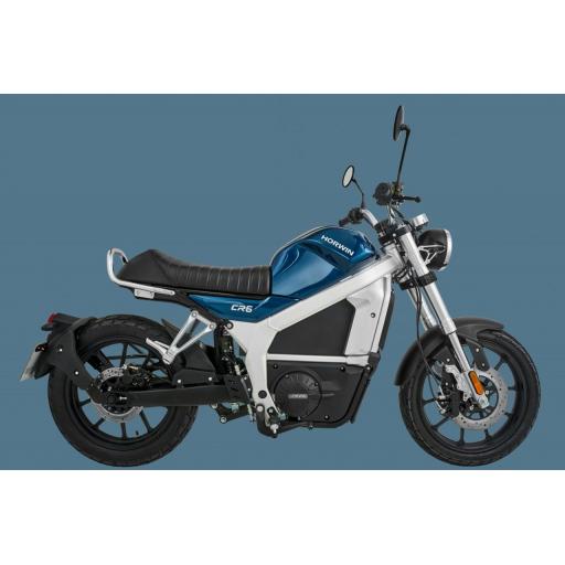 Horwin CR6 Electric Motorcycle Blue RHS