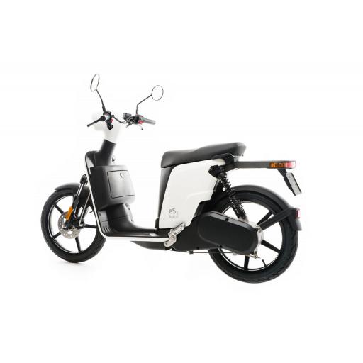 Askoll ES2 Electric Moped White Rear Left