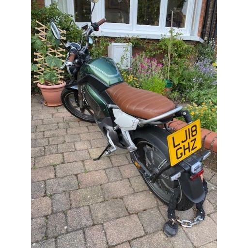  Super Soco TC Electric Moped 1500w Pre-owned Rear View