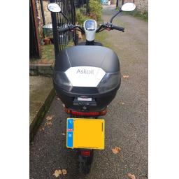 Askoll ES2 Electric Moped White PreOwned Rear 1019