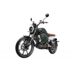 Super Soco TC Electric Motorcycle Green Front Left