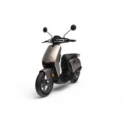 Super Soco CUx Electric Moped Silver Front Left
