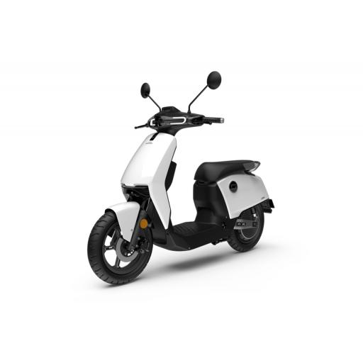 Super Soco CUx Electric Moped White Front Left