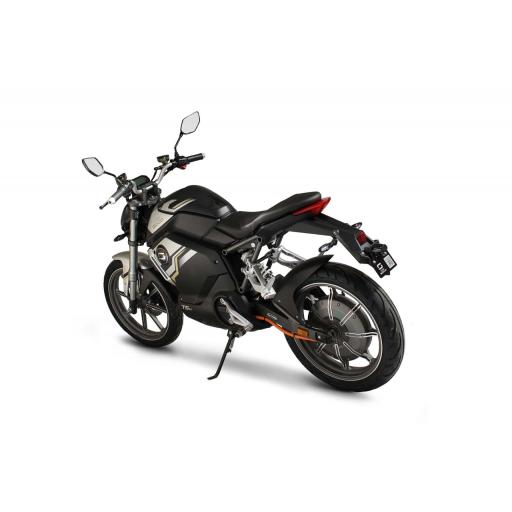 Super Soco TSx Electric MotorCycle Black Rear Left