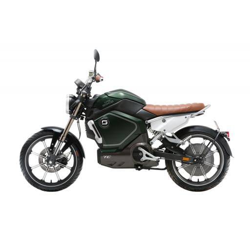 Super Soco TC Electric Motorcycle Green Left