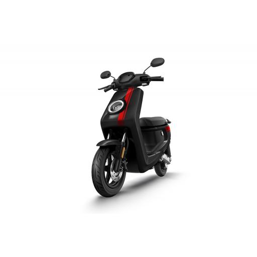 MQi+ Sport Electric Moped Black Red Front Left 1280 x 853