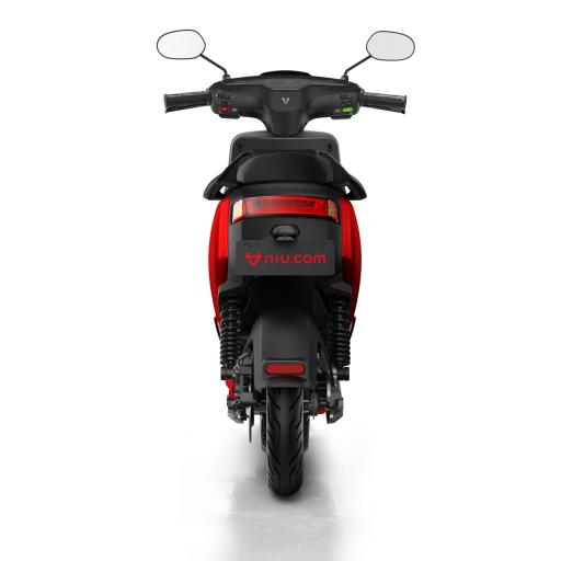 MQi+ Sport Electric Moped Red Rear 1280 x 853