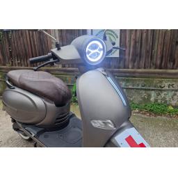 Lexmoto LX06 Silve Grey Electric Moped Front Left Detail.jpg