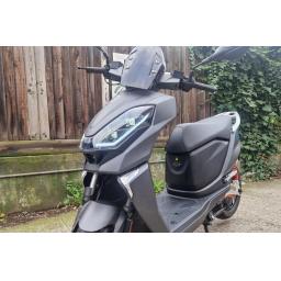 MGB E4 Electric Moped Grey - Front Left Detail.jpg