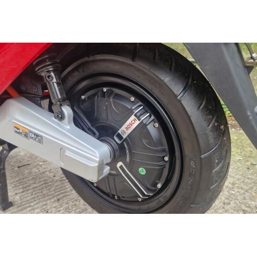 Lexmoto LX08 Electric Moped Red - Rear Wheel.jpg