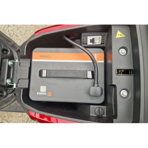Yadea G5s Electric Moped Red Battery Compartment.jpg